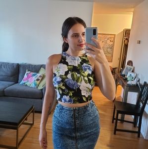 American Apparel Floral Sleeveless Blouse